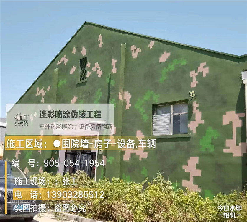 金华外墙数码迷彩漆施工报价清单（100㎡标准墙面测算）